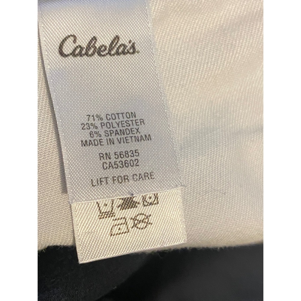 Cabela's Cargo Pants Women 8 Straight Leg Black Side Pocket EUC - Picture 8 of 8